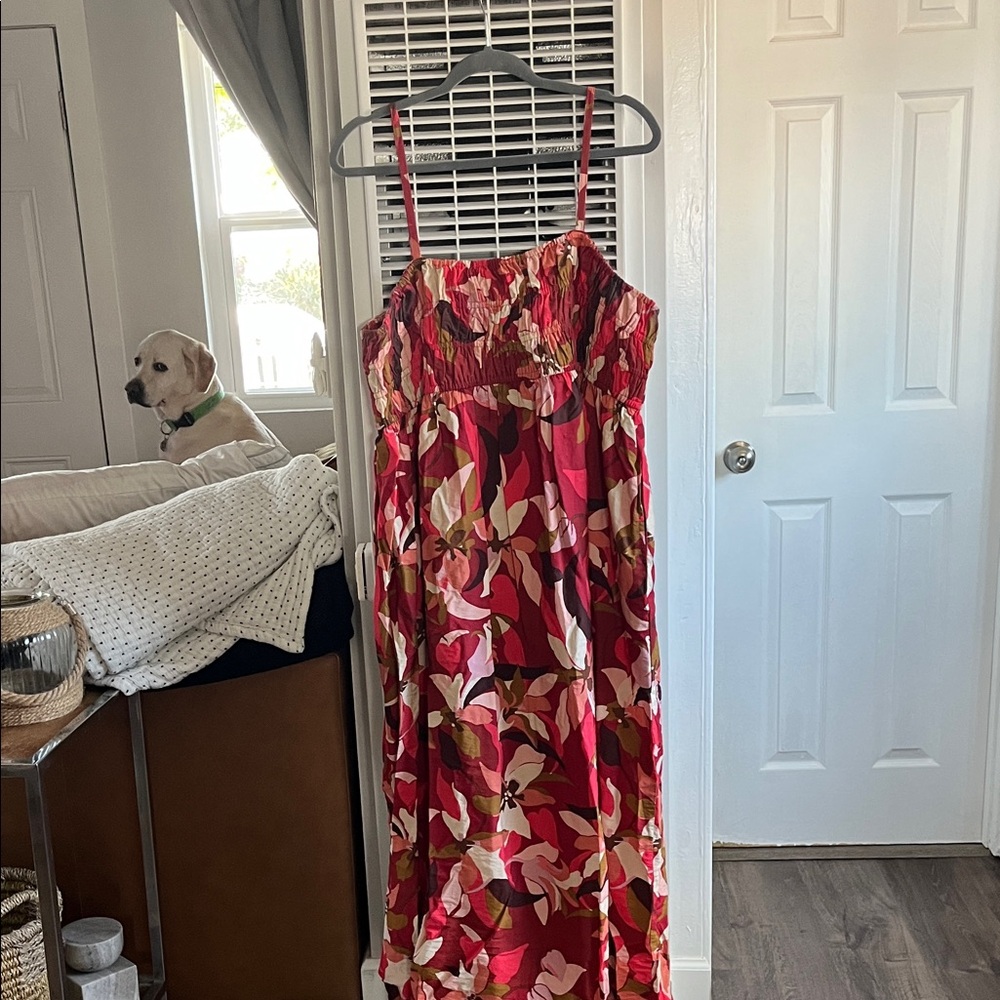 a new day Pink and Red Floral Dress